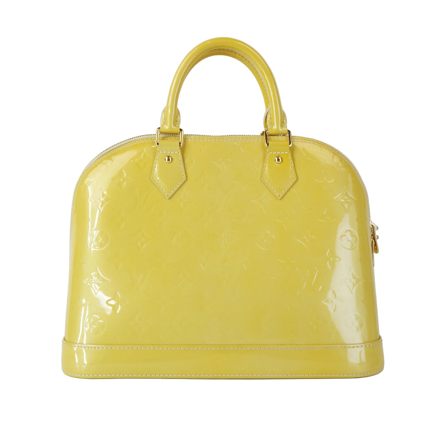 Louis Vuitton	Alma PM Yellow Mono Vernis Patent