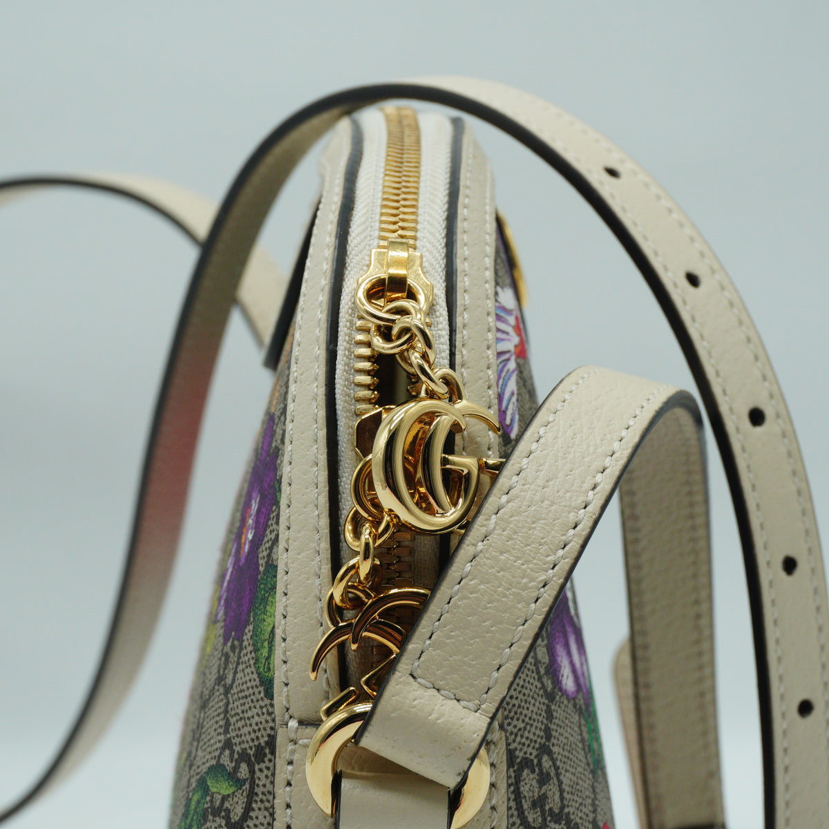 Gucci	Ophidia Flora Small GG Supreme Dome Shoulder  Bag Small