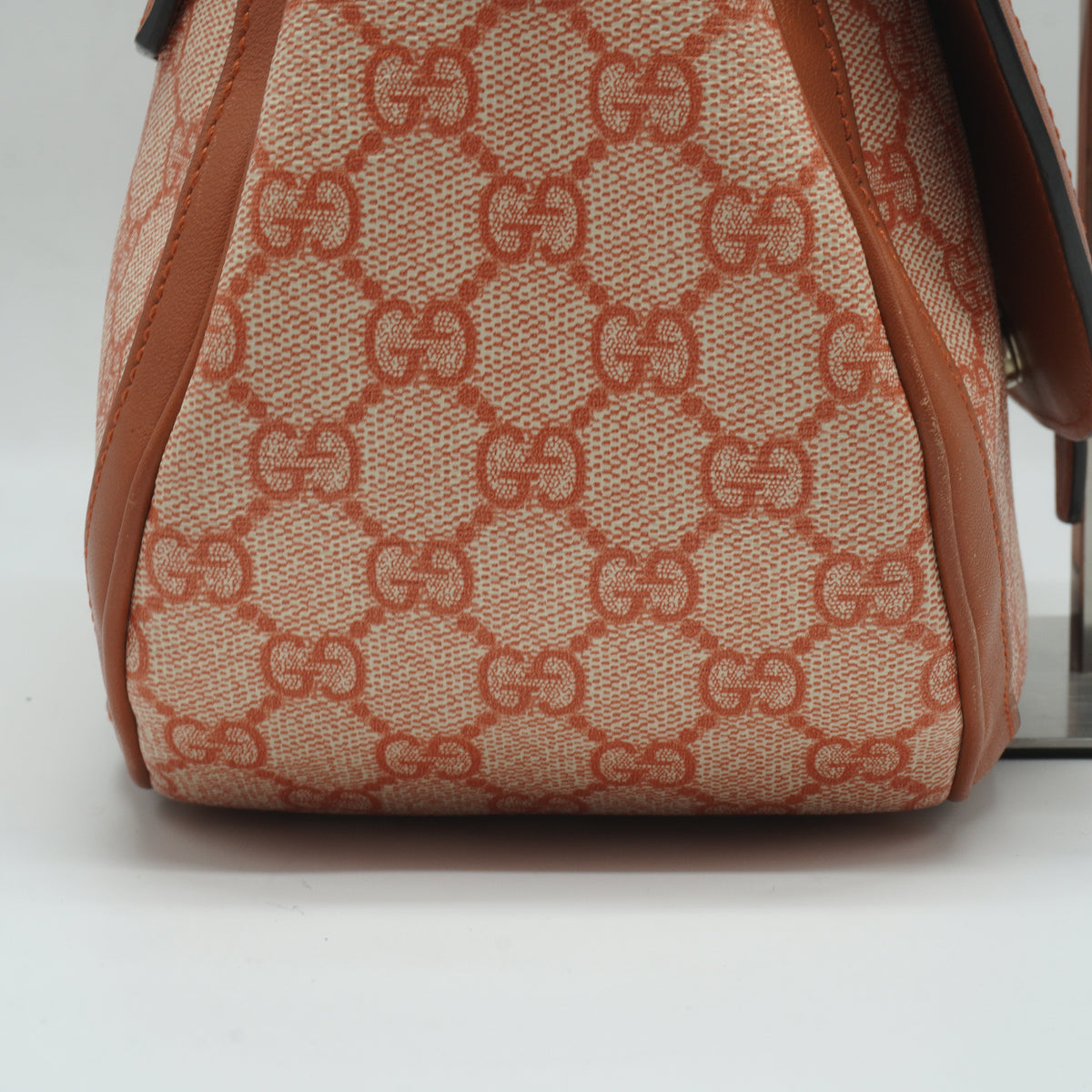 Gucci GG Supreme Stirrup Crossbody Bag Large SHW