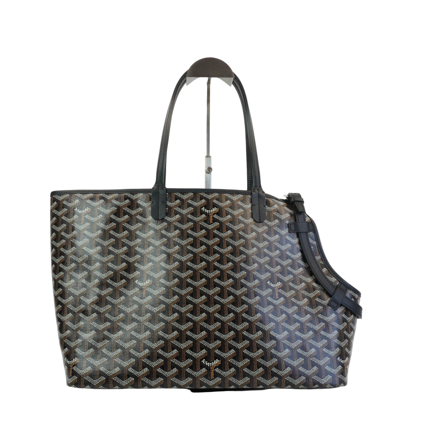 Goyard Goyardine Chien-Gris Pet Carrier PM Black SHW