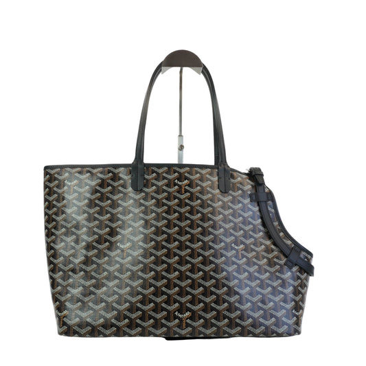 Goyard Goyardine Chien-Gris Pet Carrier PM Black SHW