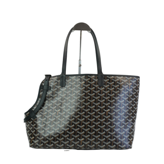Goyard Goyardine Chien-Gris Pet Carrier PM Black SHW