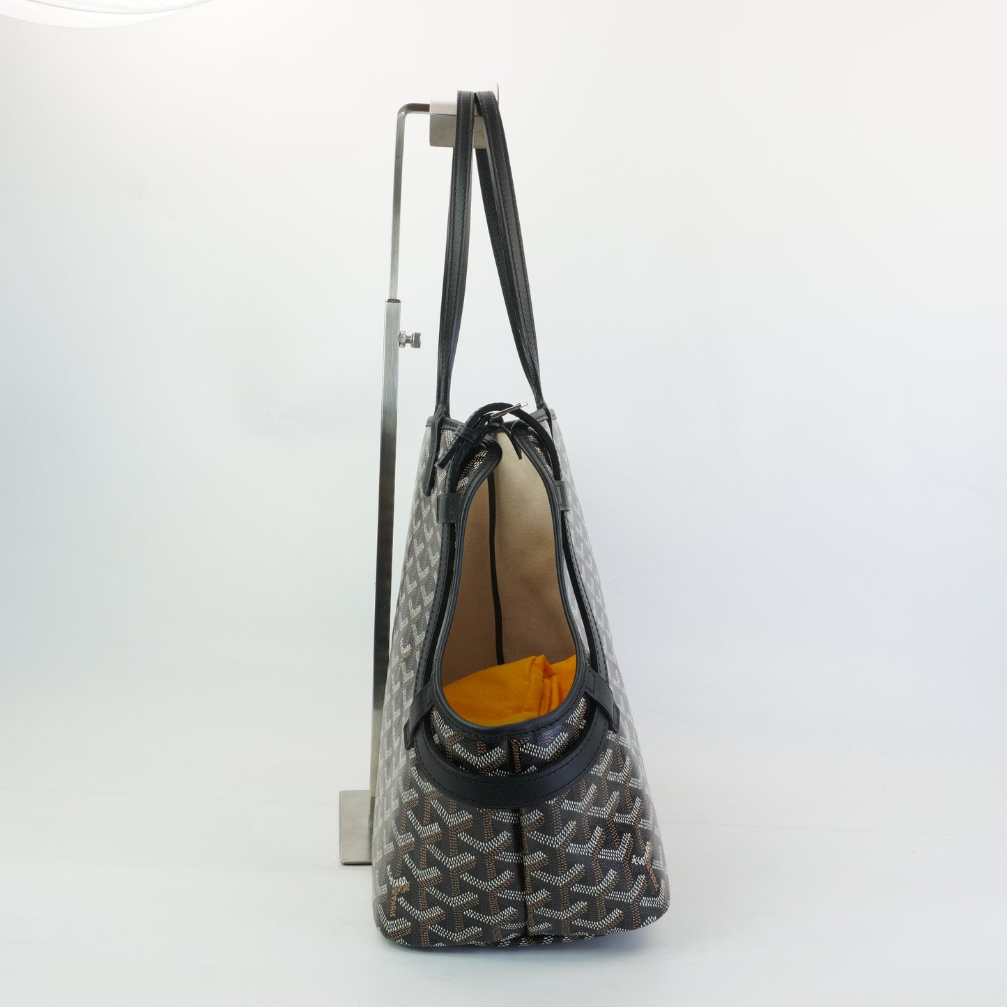 Goyard Goyardine Chien-Gris Pet Carrier PM Black SHW