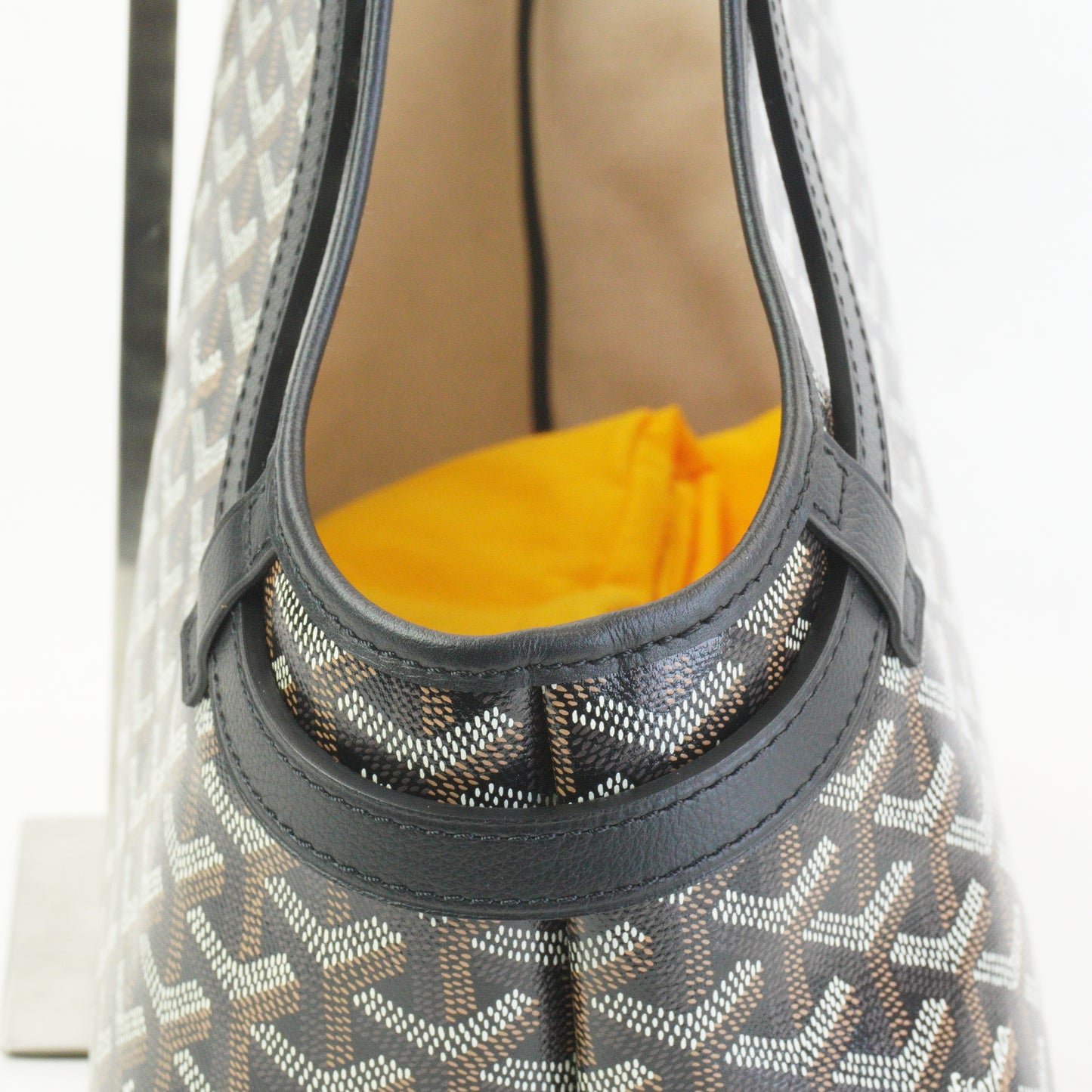 Goyard Goyardine Chien-Gris Pet Carrier PM Black SHW