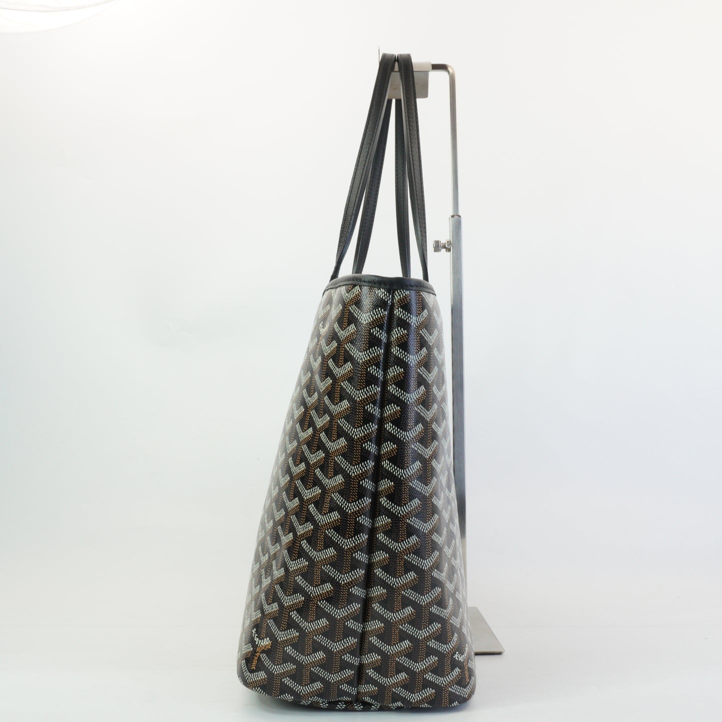 Goyard Goyardine Chien-Gris Pet Carrier PM Black SHW