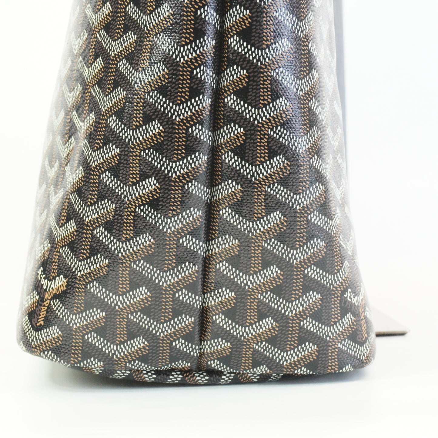 Goyard Goyardine Chien-Gris Pet Carrier PM Black SHW