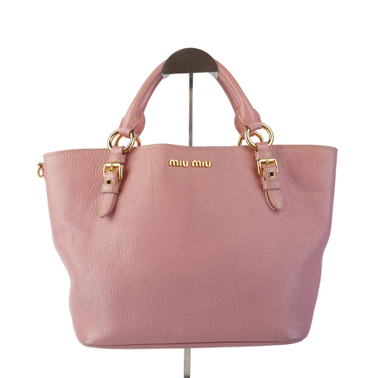 Miu Miu	Madras 2-Way Shoulder Bag Pink