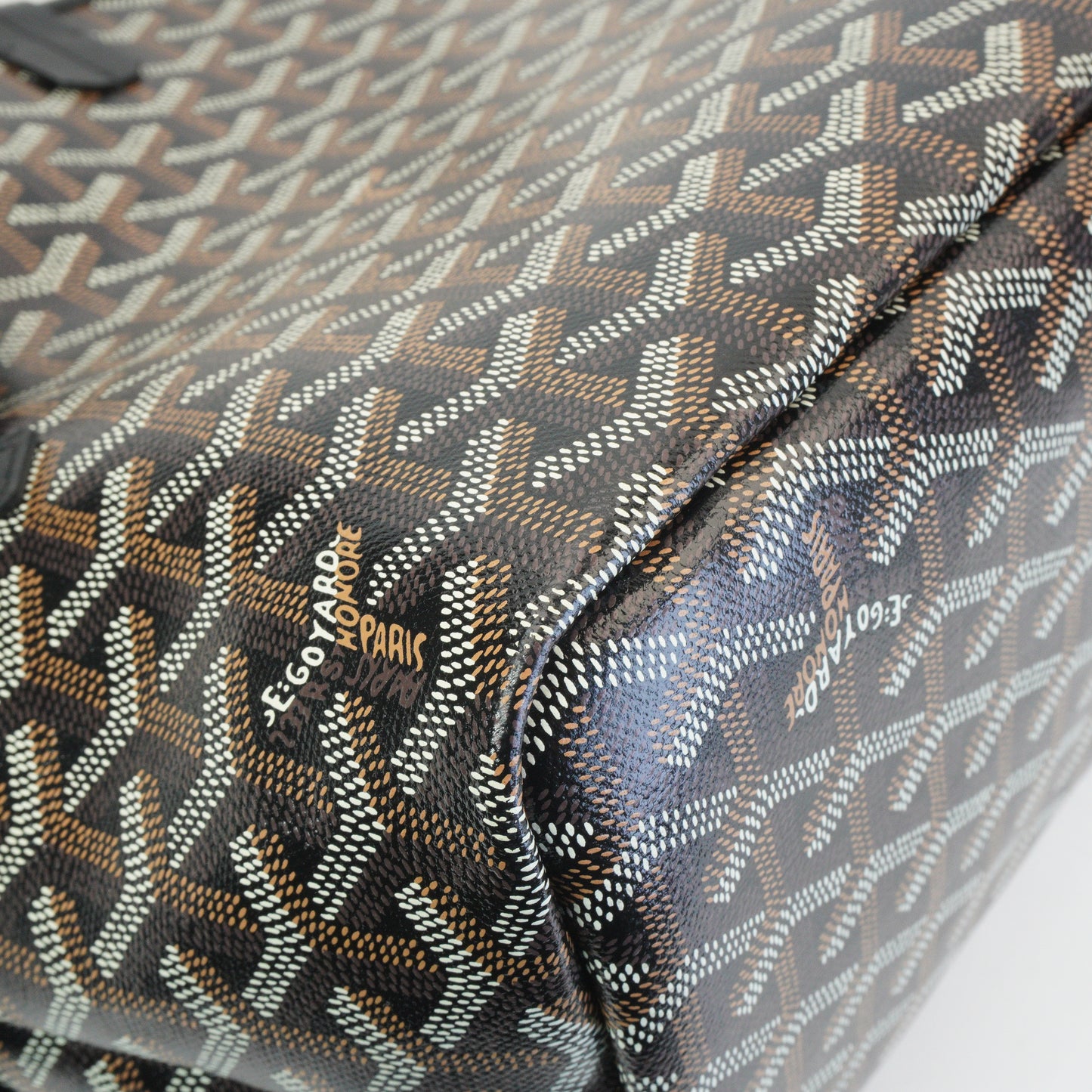 Goyard Goyardine Chien-Gris Pet Carrier PM Black SHW