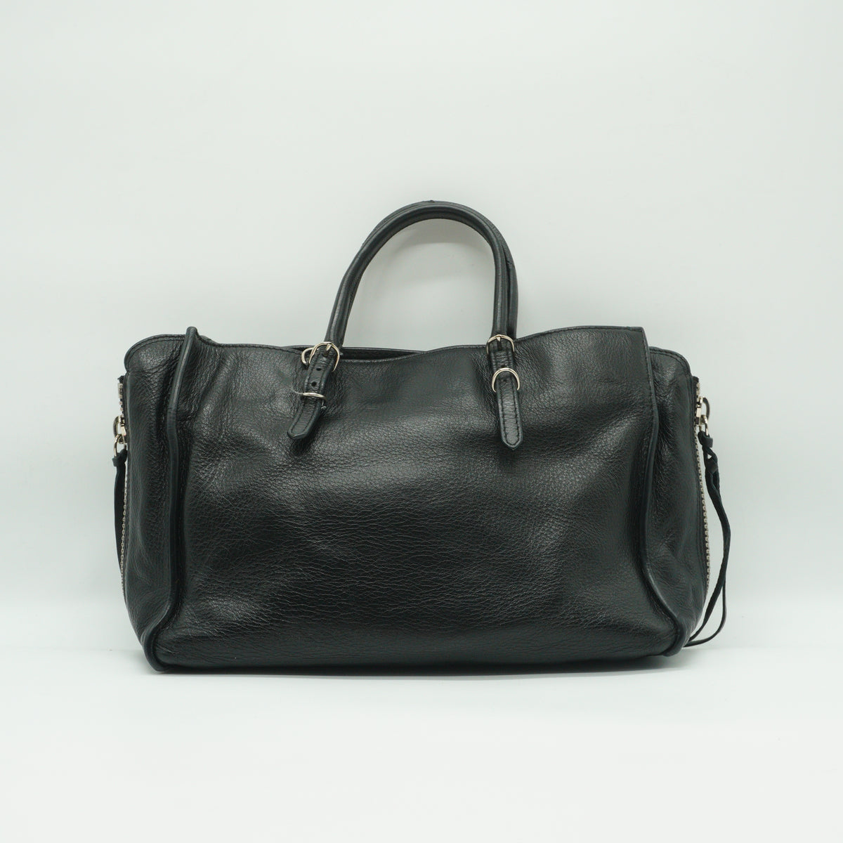 Balenciaga	Papier A6 Zip Around Tote Bag Black Small SHW