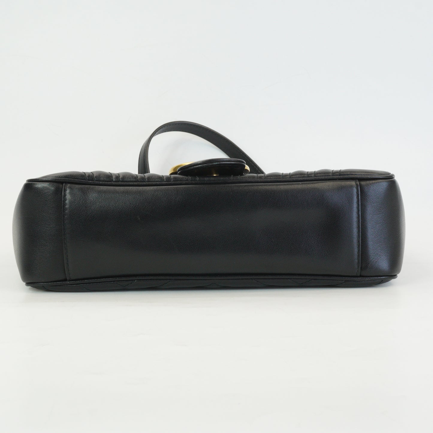 Gucci Marmont Matlasse Shoulder Bag Black GHW Medium
