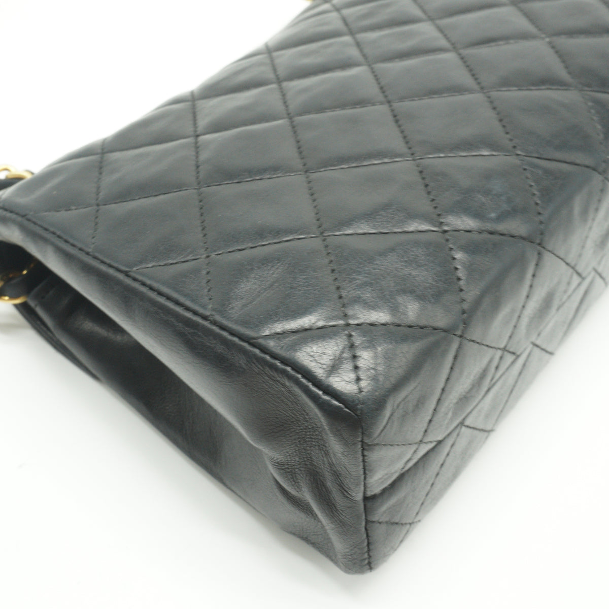 Chanel	Envelope Flap Shoulder Bag Black Small GHW