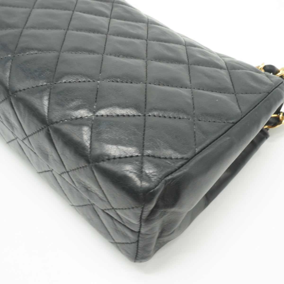 Chanel	Envelope Flap Shoulder Bag Black Small GHW