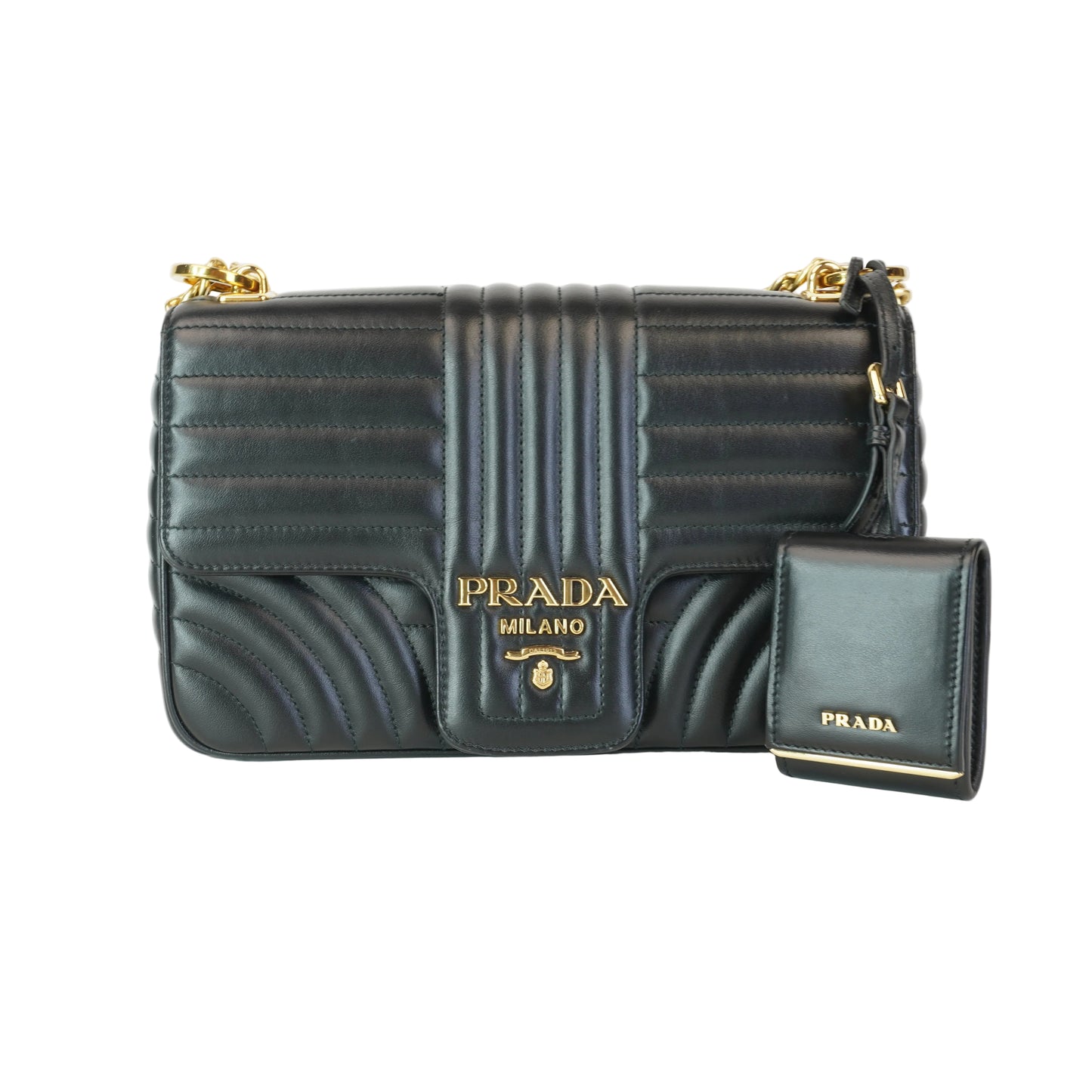 Prada Diagrame Large Chain Flap