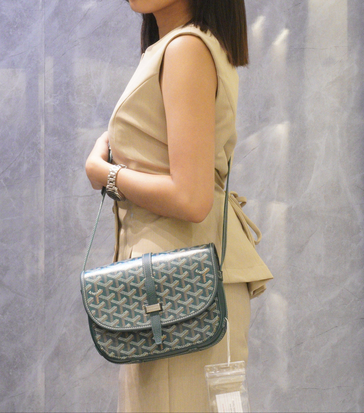Goyard Belvedere PM Green SHW