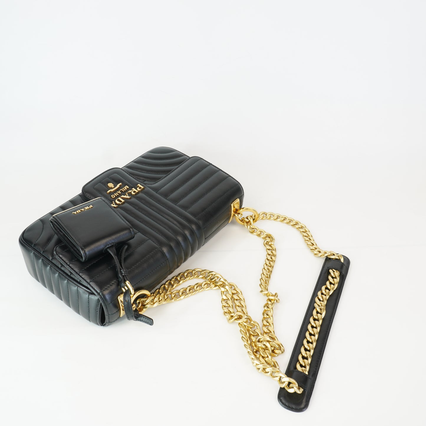 Prada Diagrame Large Chain Flap