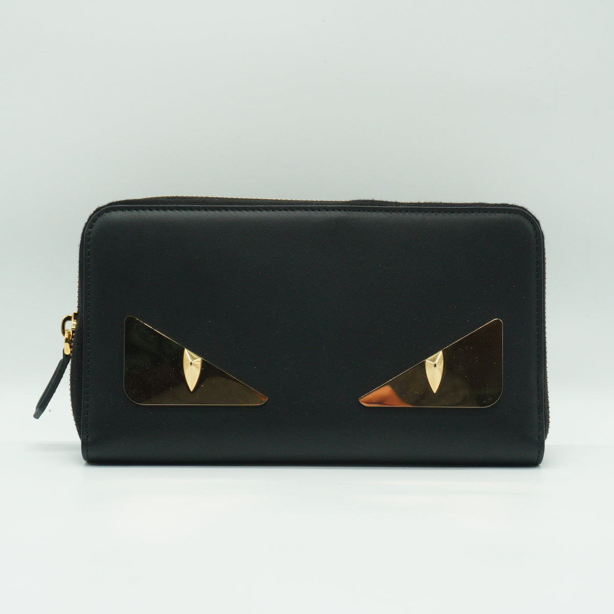 Fendi	Bugs Zip-Around Wallet Black GHW