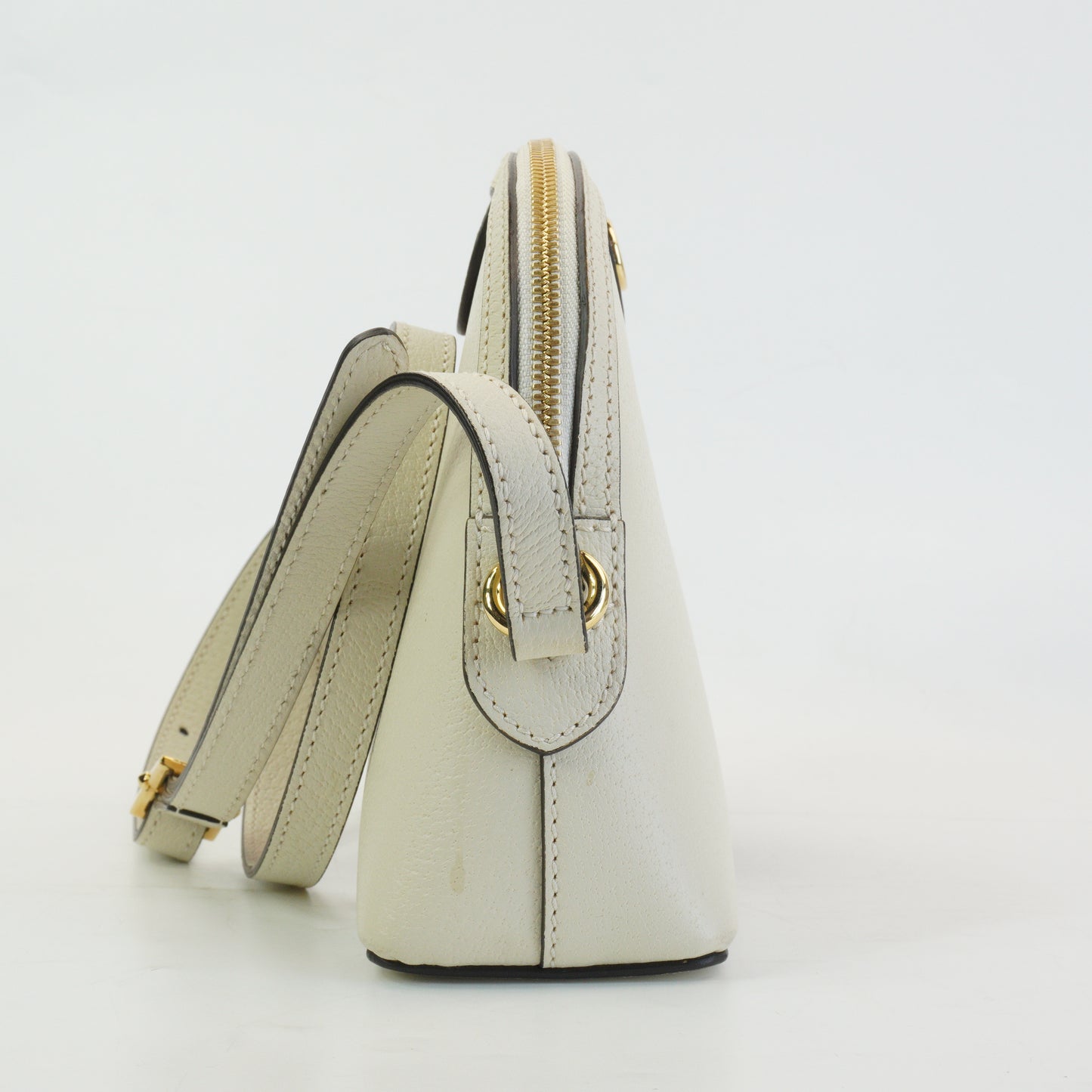 Gucci Opidia Dome White  GHW Small