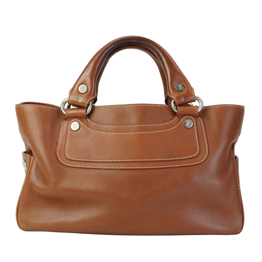 Celine Boogie Handbag Brown Medium SHW