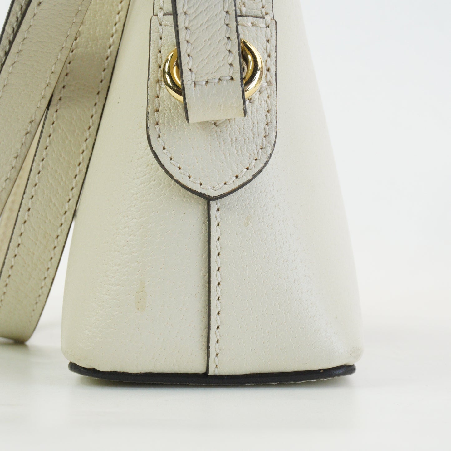 Gucci Opidia Dome White  GHW Small