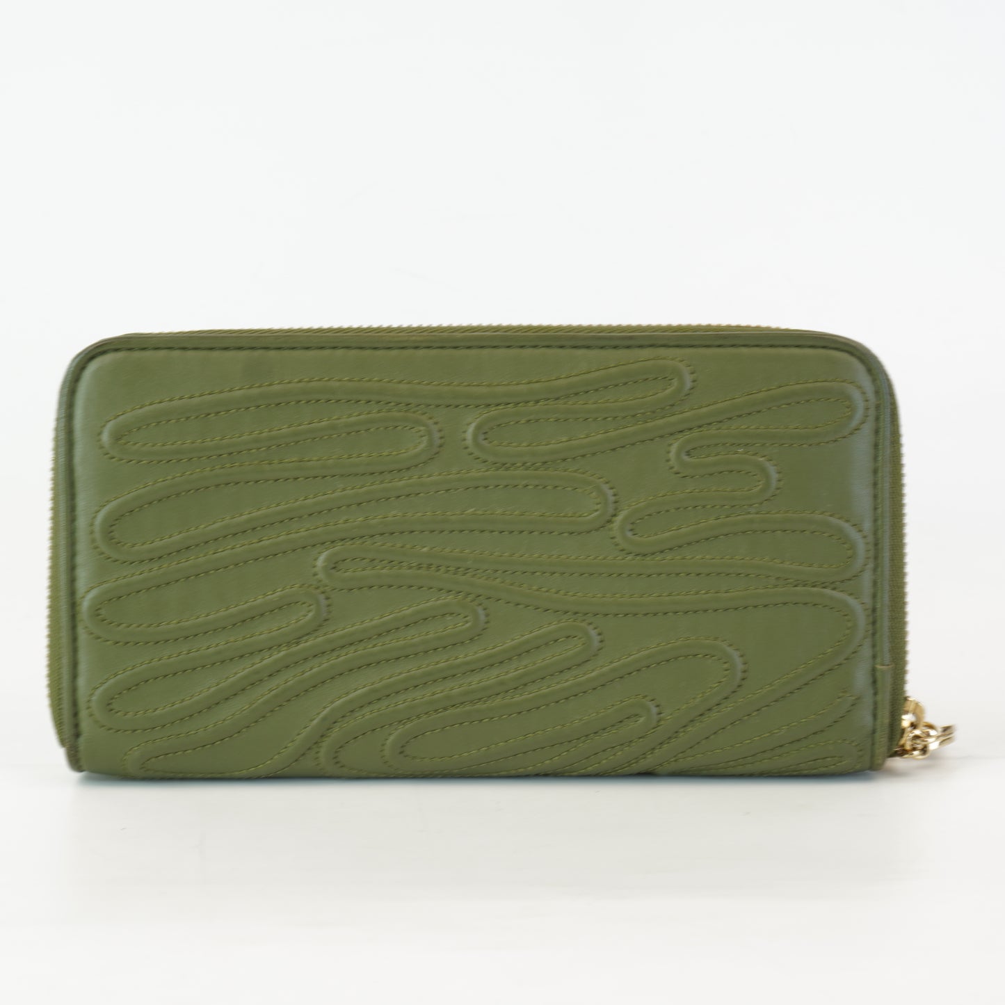 Bulgari Green Long Zippy Wallet