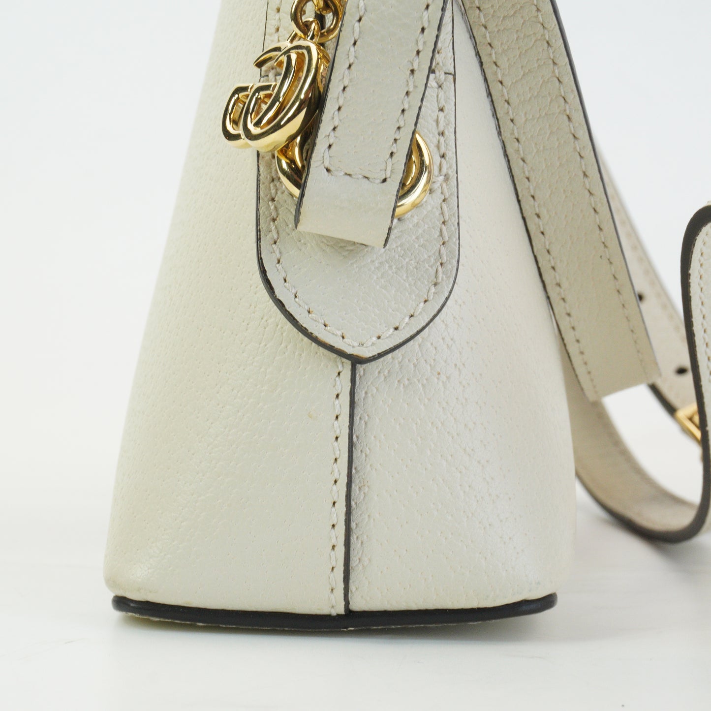 Gucci Opidia Dome White  GHW Small
