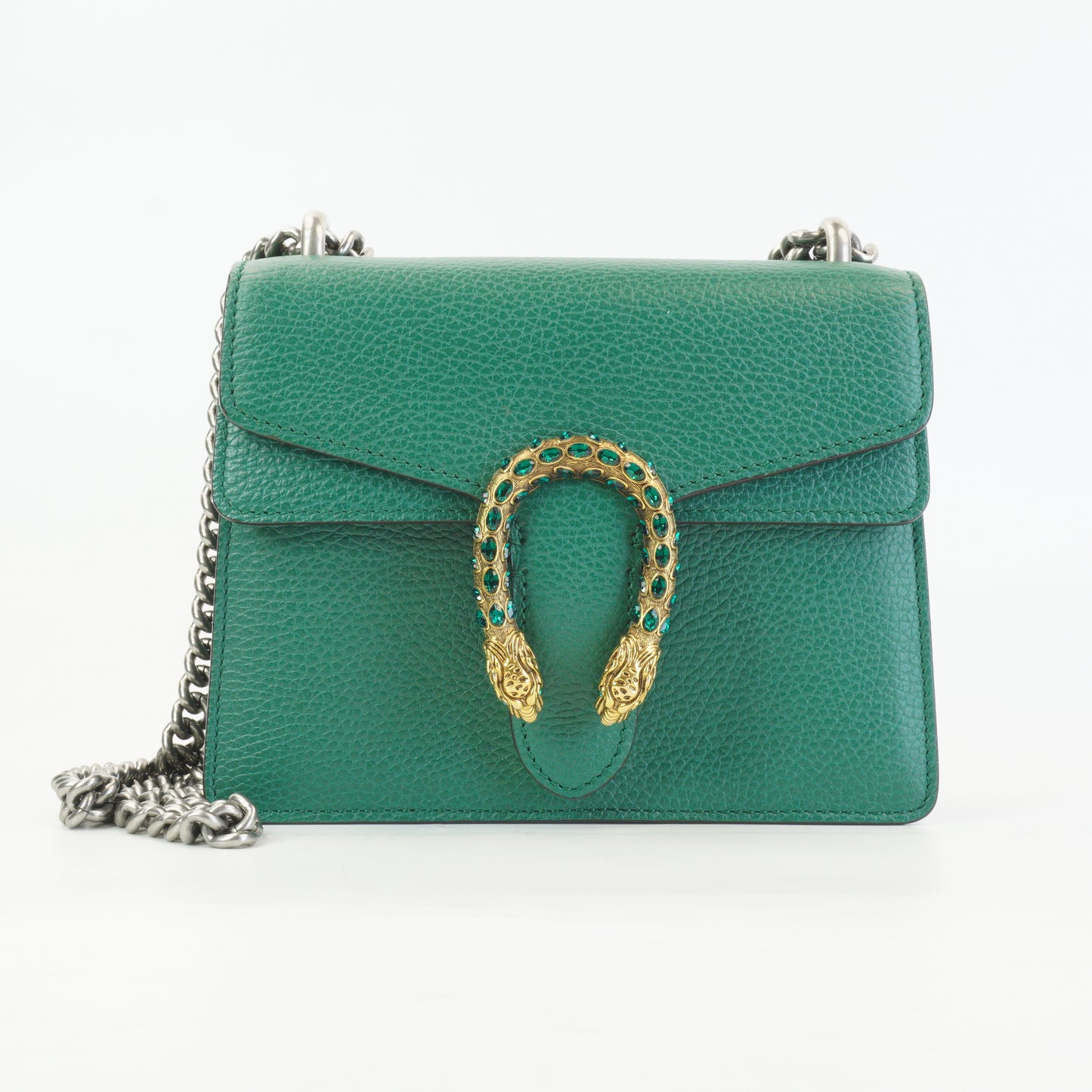 Gucci Dionysus Shoulder Bag Emeral Green Mini GHW