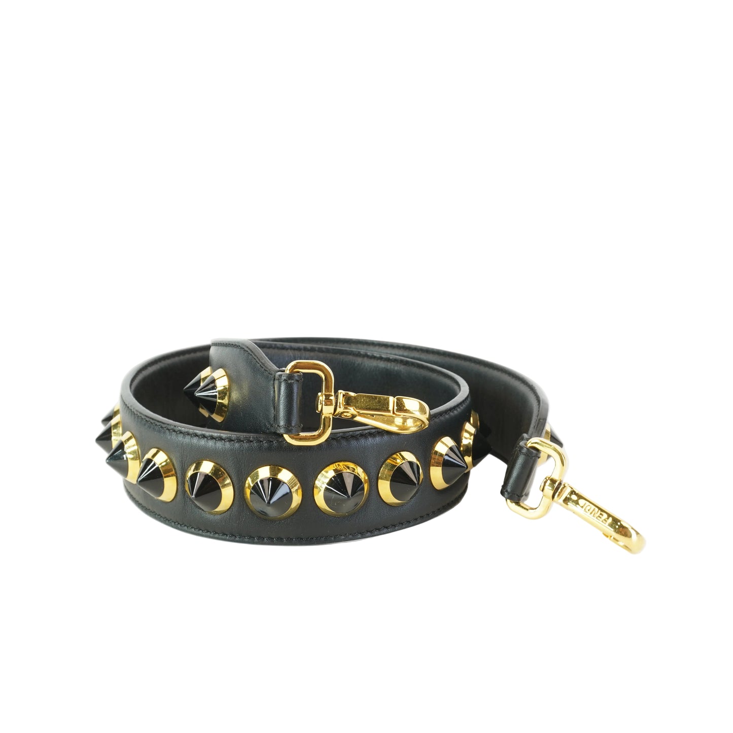 Fendi Studded black and gold