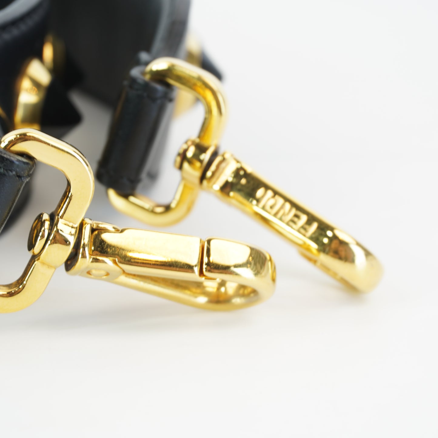 Fendi Studded black and gold