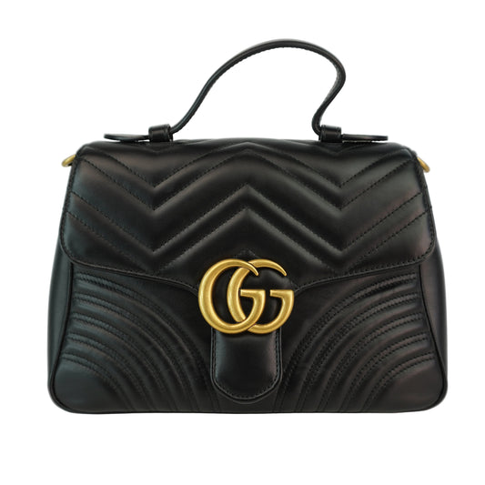 Gucci GG Marmont Top Handle Black