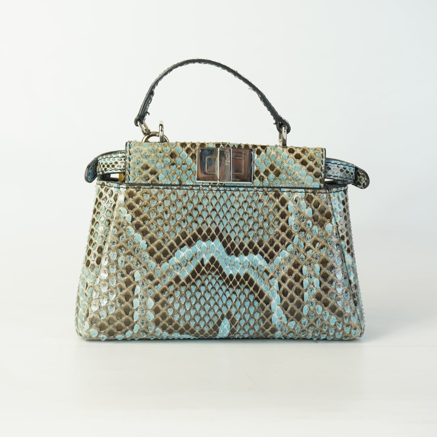 Fendi Nano Peekaboo Snakeskin