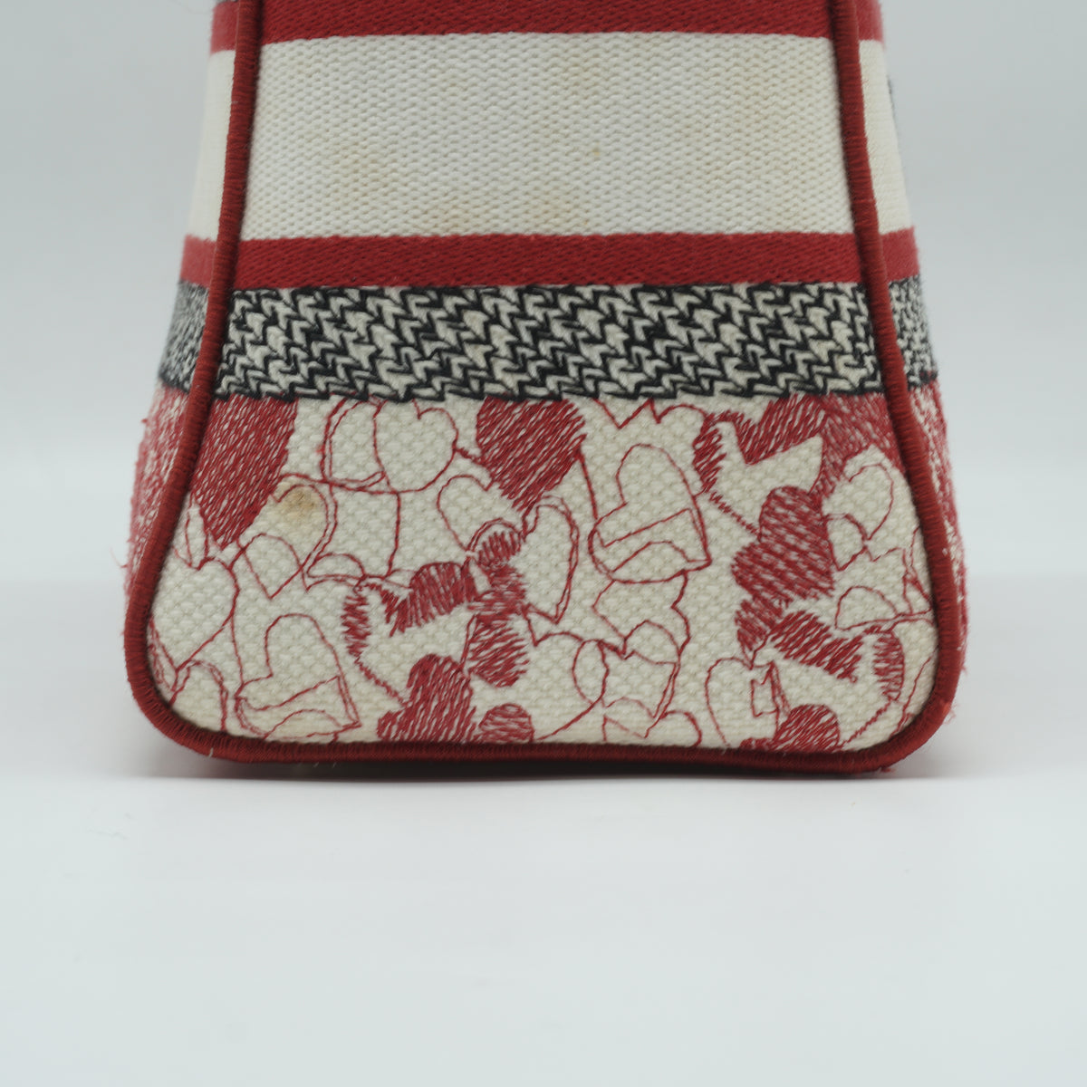 Dior Dioramour D-Royaume Lady D-Lite Red Multicolor Canvas Embroidered Medium GHW