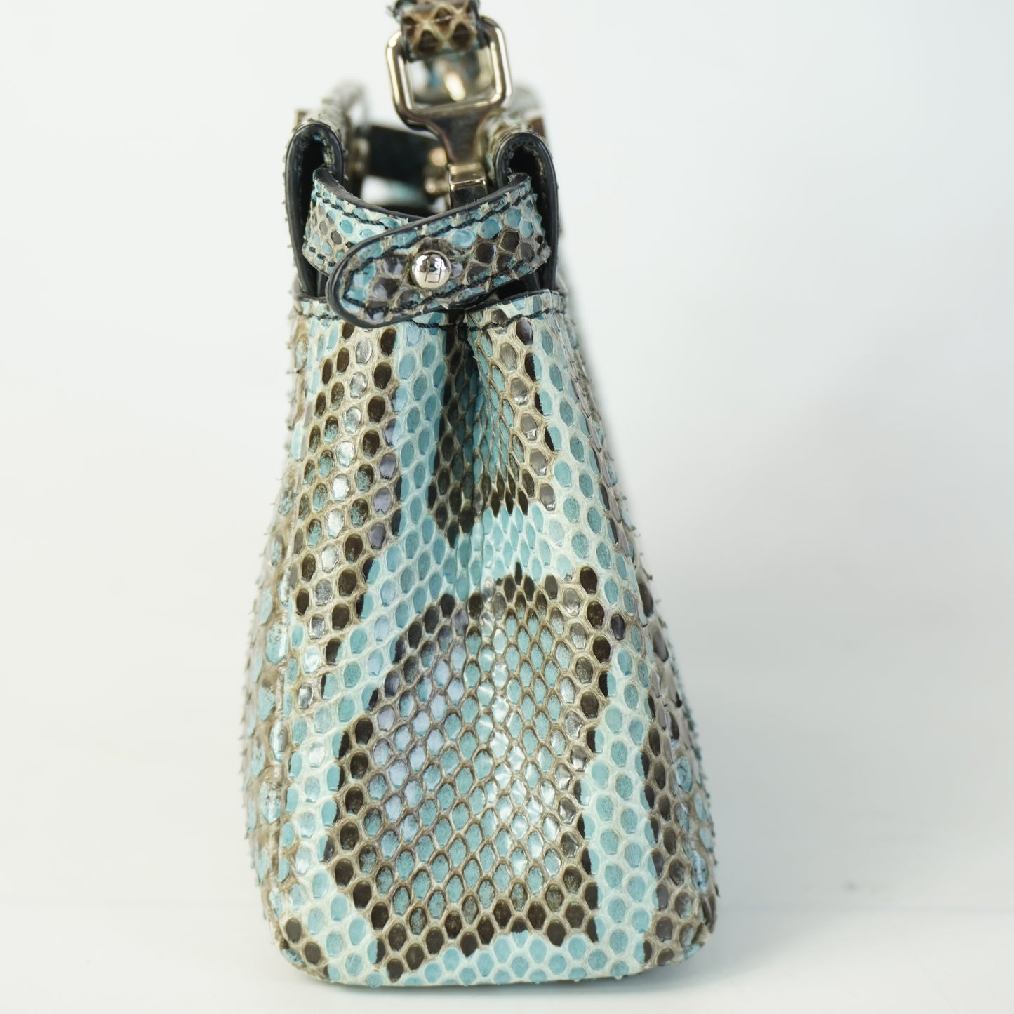 Fendi Nano Peekaboo Snakeskin