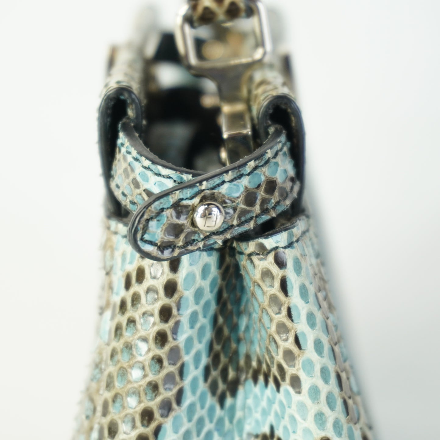 Fendi Nano Peekaboo Snakeskin