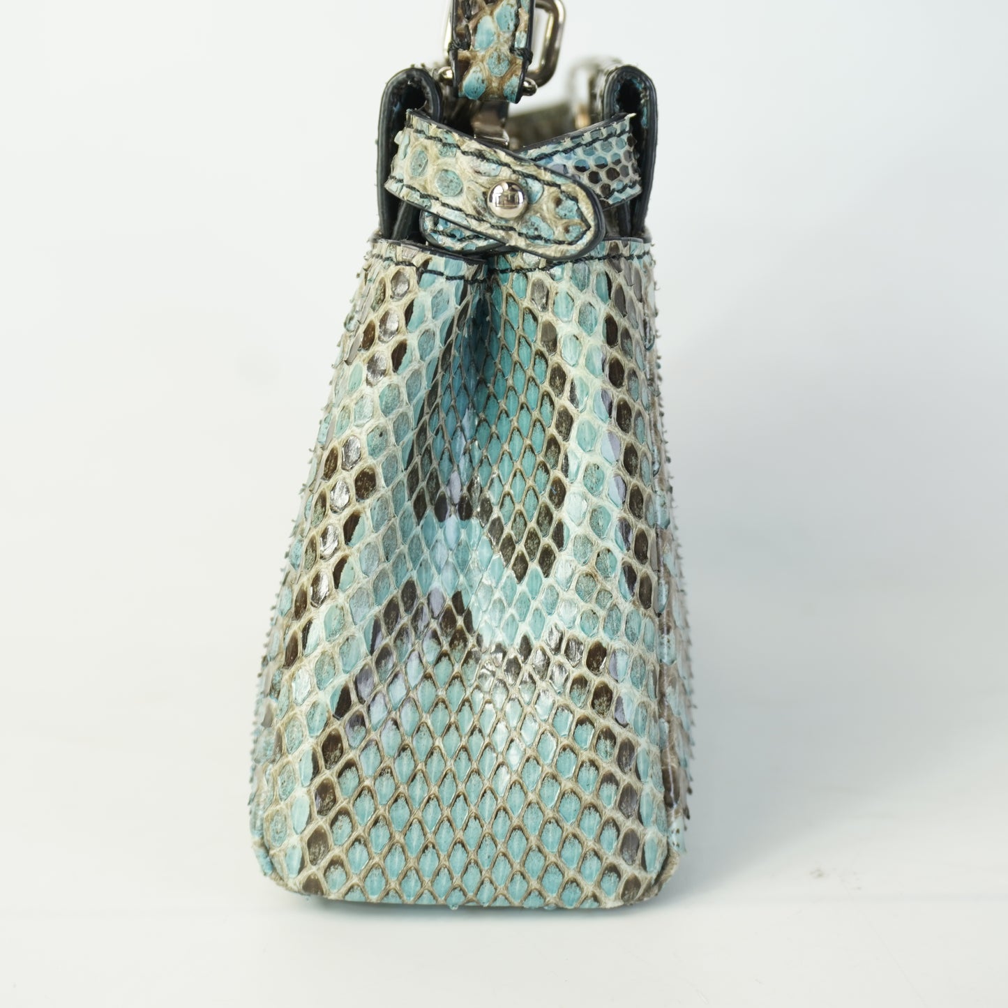 Fendi Nano Peekaboo Snakeskin