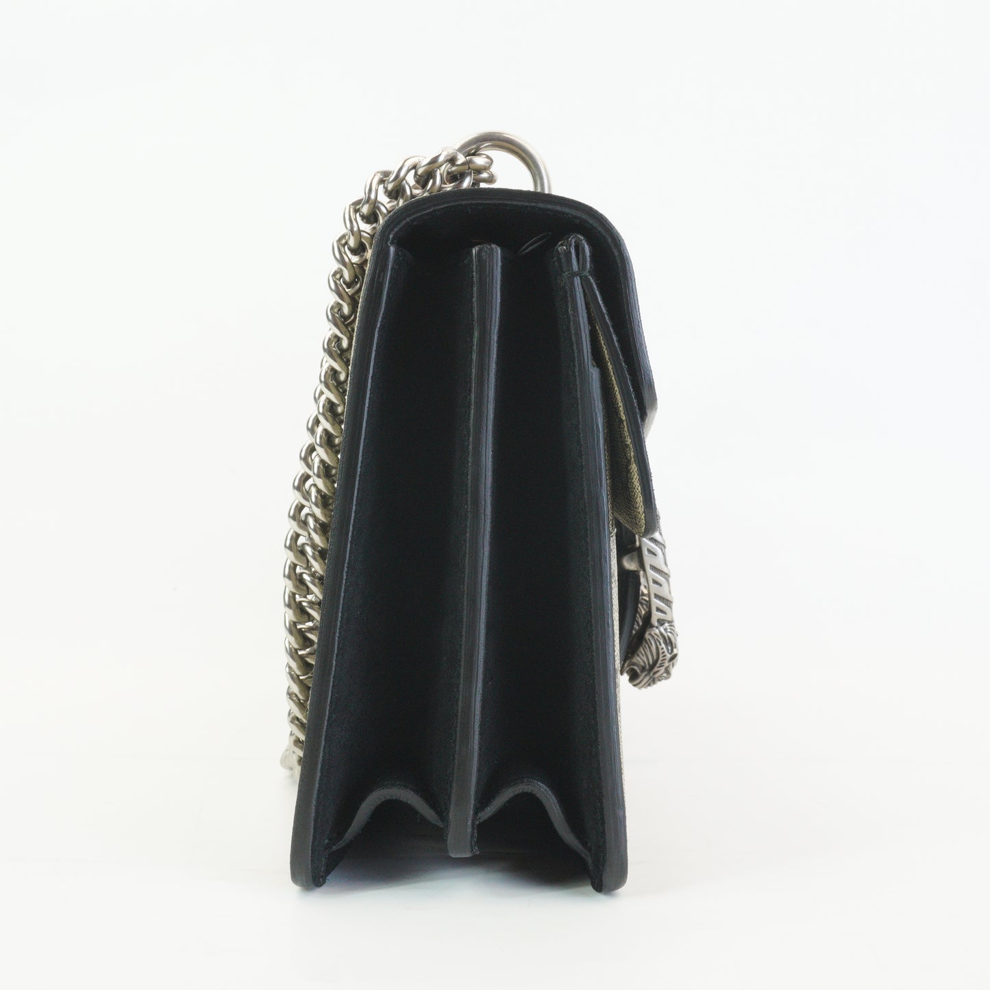Gucci Dionysus GG Supreme Shoulder Bag Black Medium SHW