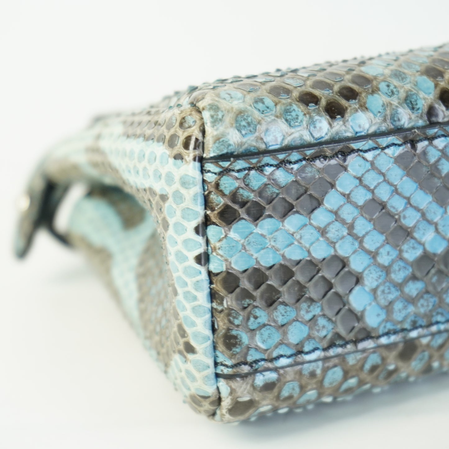 Fendi Nano Peekaboo Snakeskin