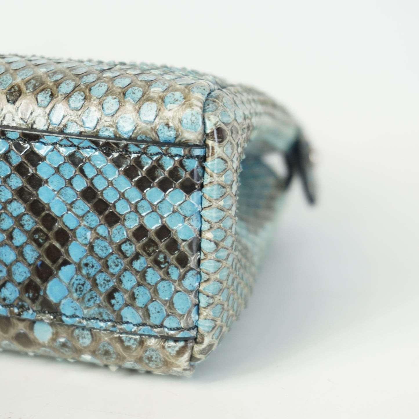 Fendi Nano Peekaboo Snakeskin