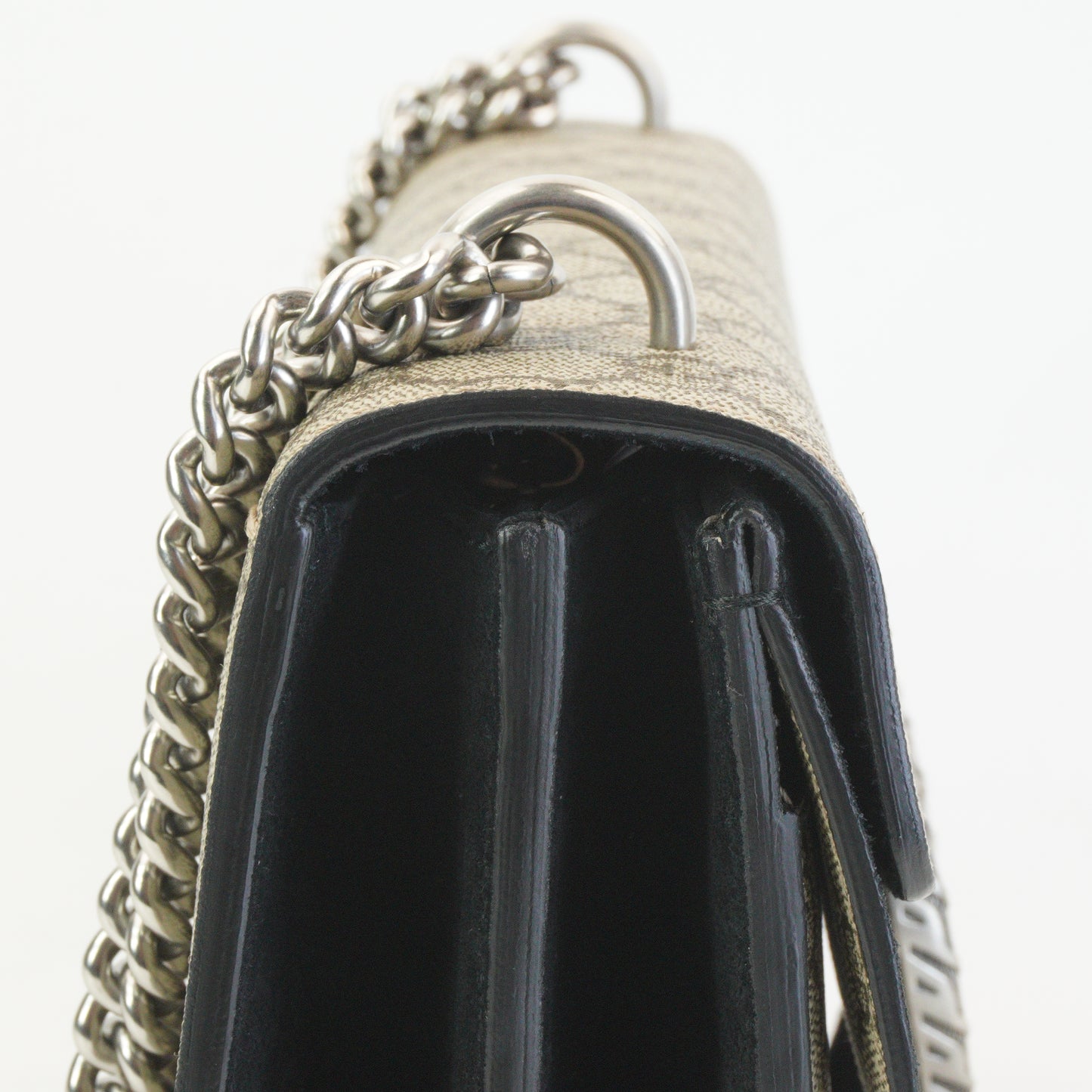 Gucci Dionysus GG Supreme Shoulder Bag Black Medium SHW