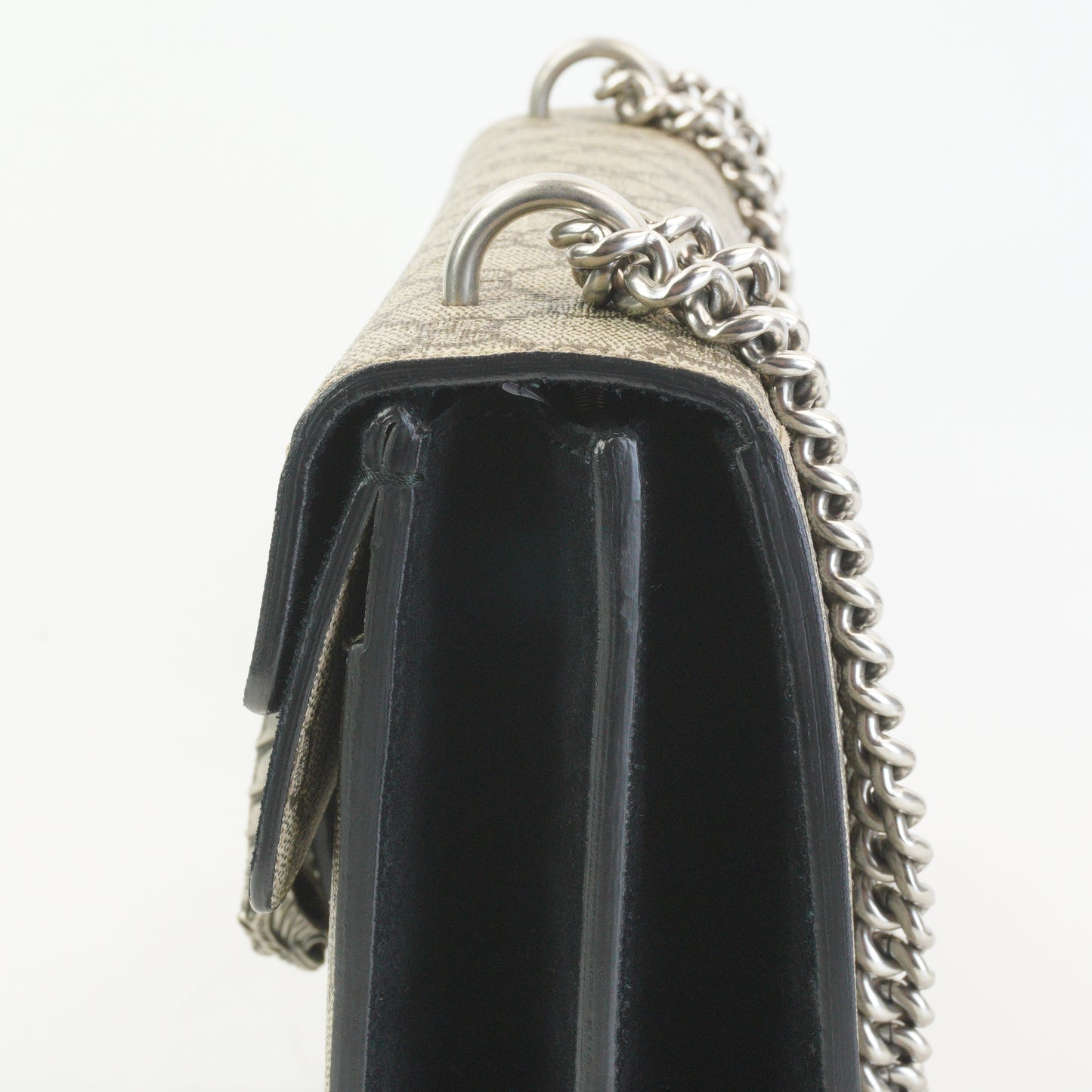 Gucci Dionysus GG Supreme Shoulder Bag Black Medium SHW