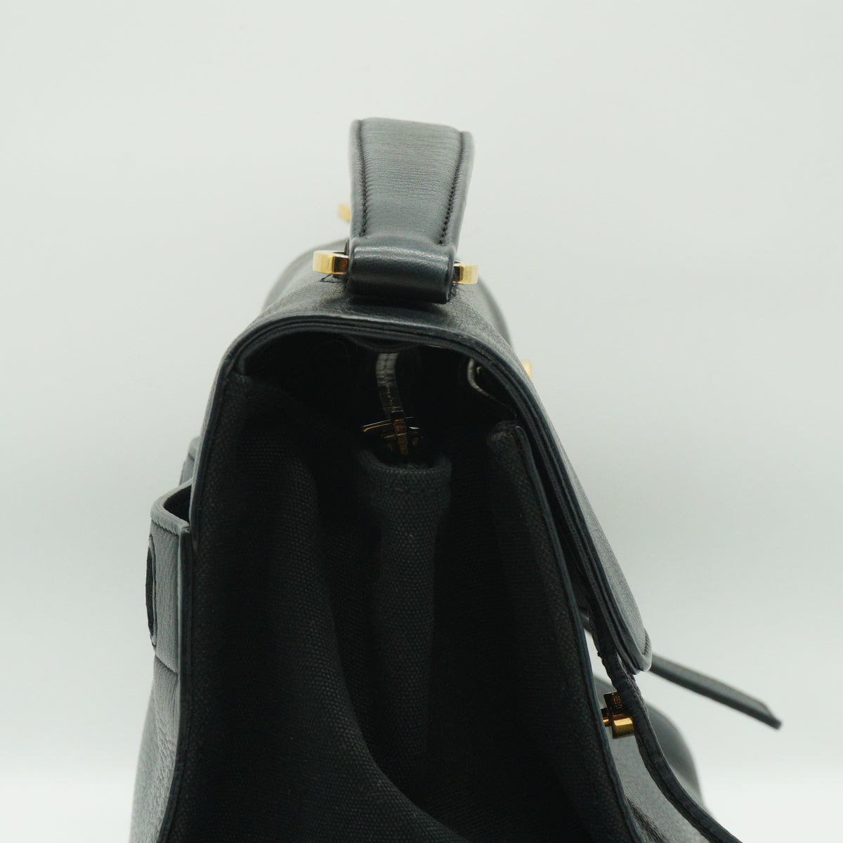 YSL	Muse Two Handbag Black Medium GHW