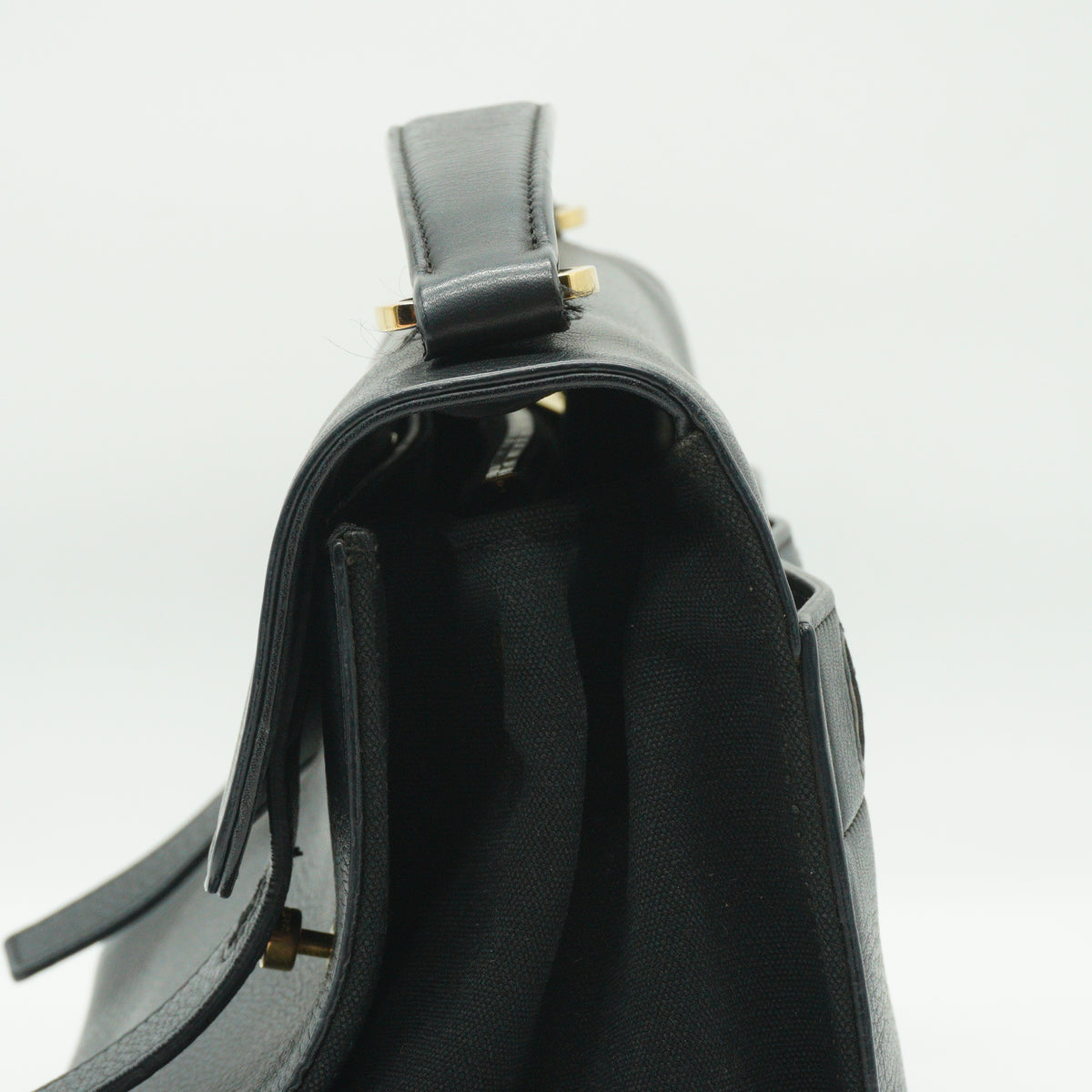 YSL	Muse Two Handbag Black Medium GHW
