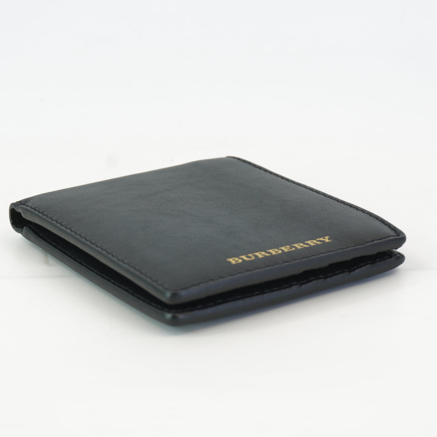 Burberry Debossed Gold Logo Wallet