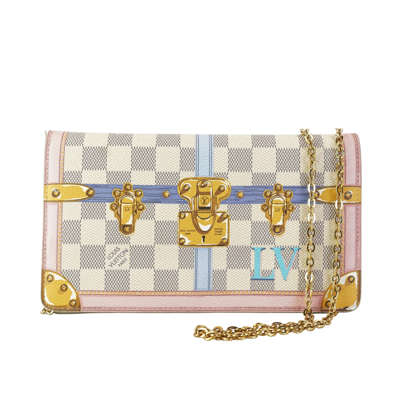 Louis Vuitton	Limited Edition Azur Canvas Trompe
