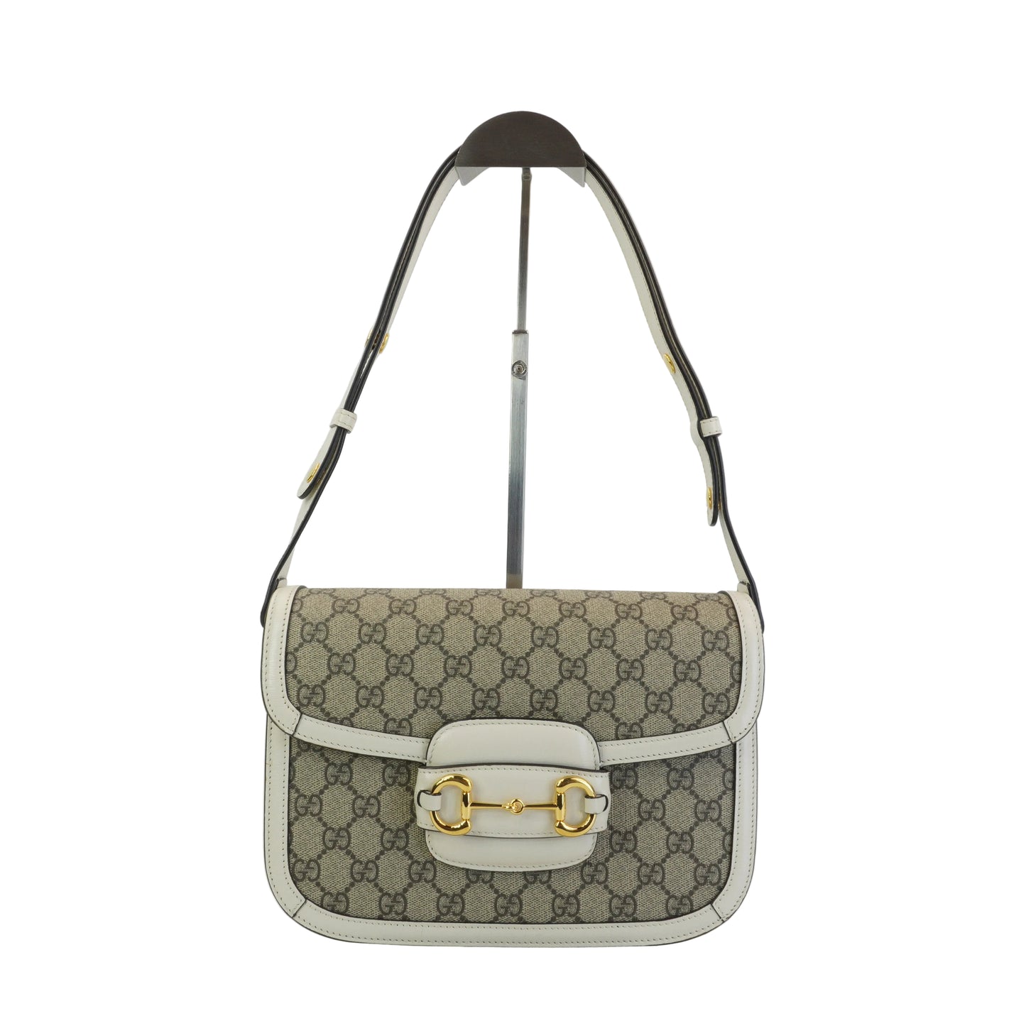 Gucci Horsebit Medium White Trims GHW