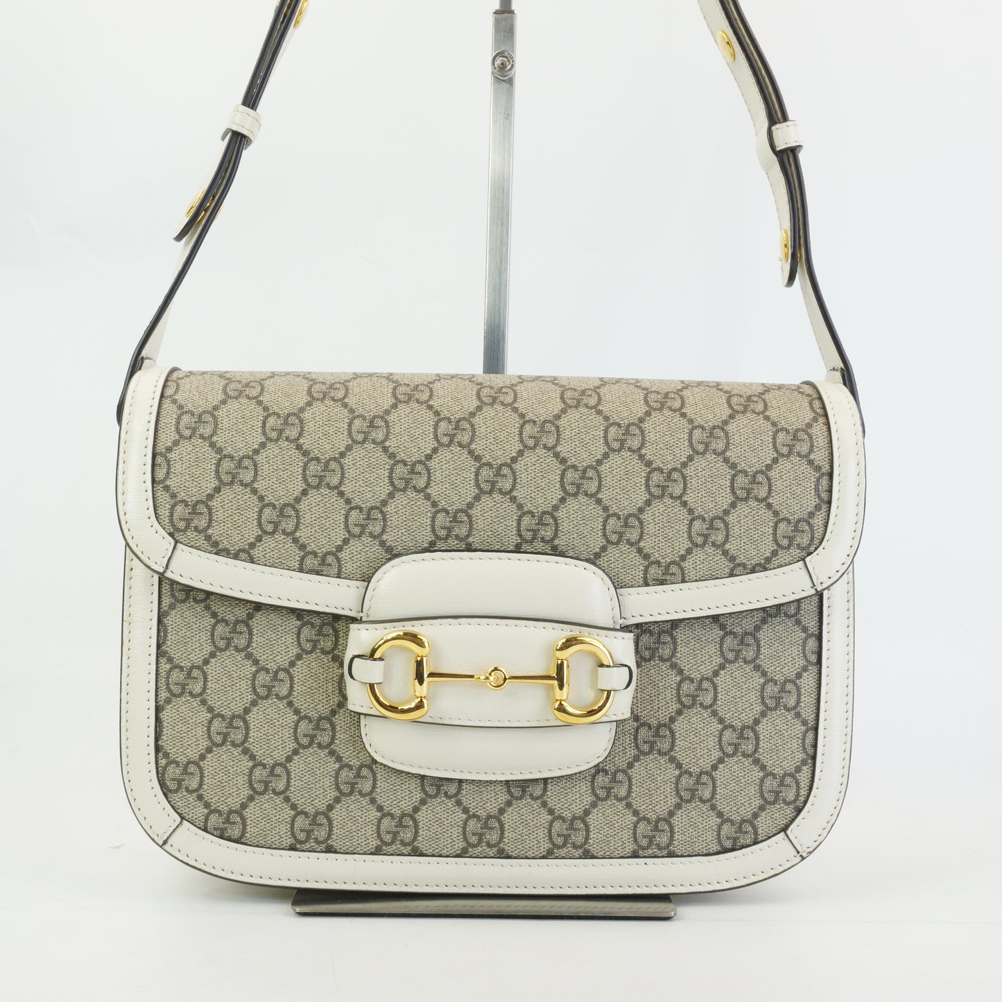 Gucci Horsebit Medium White Trims GHW