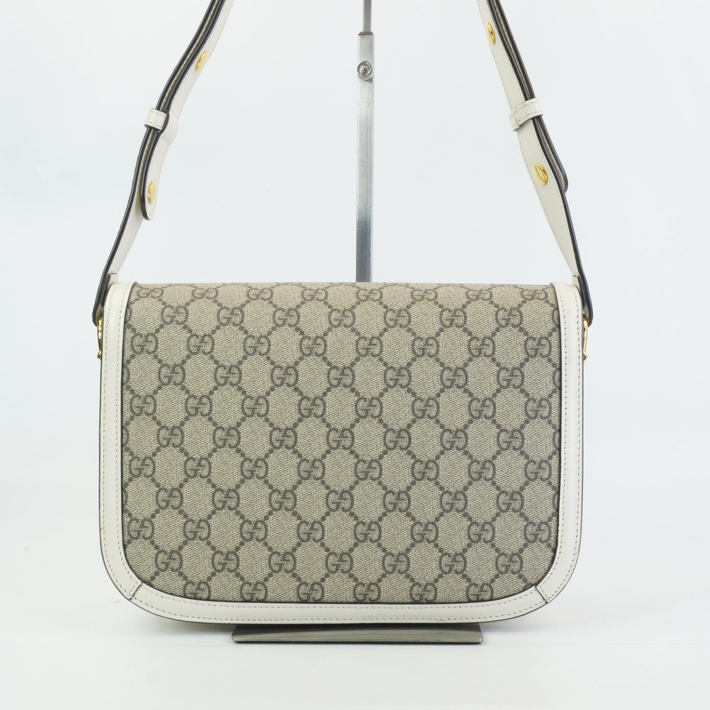 Gucci Horsebit Medium White Trims GHW