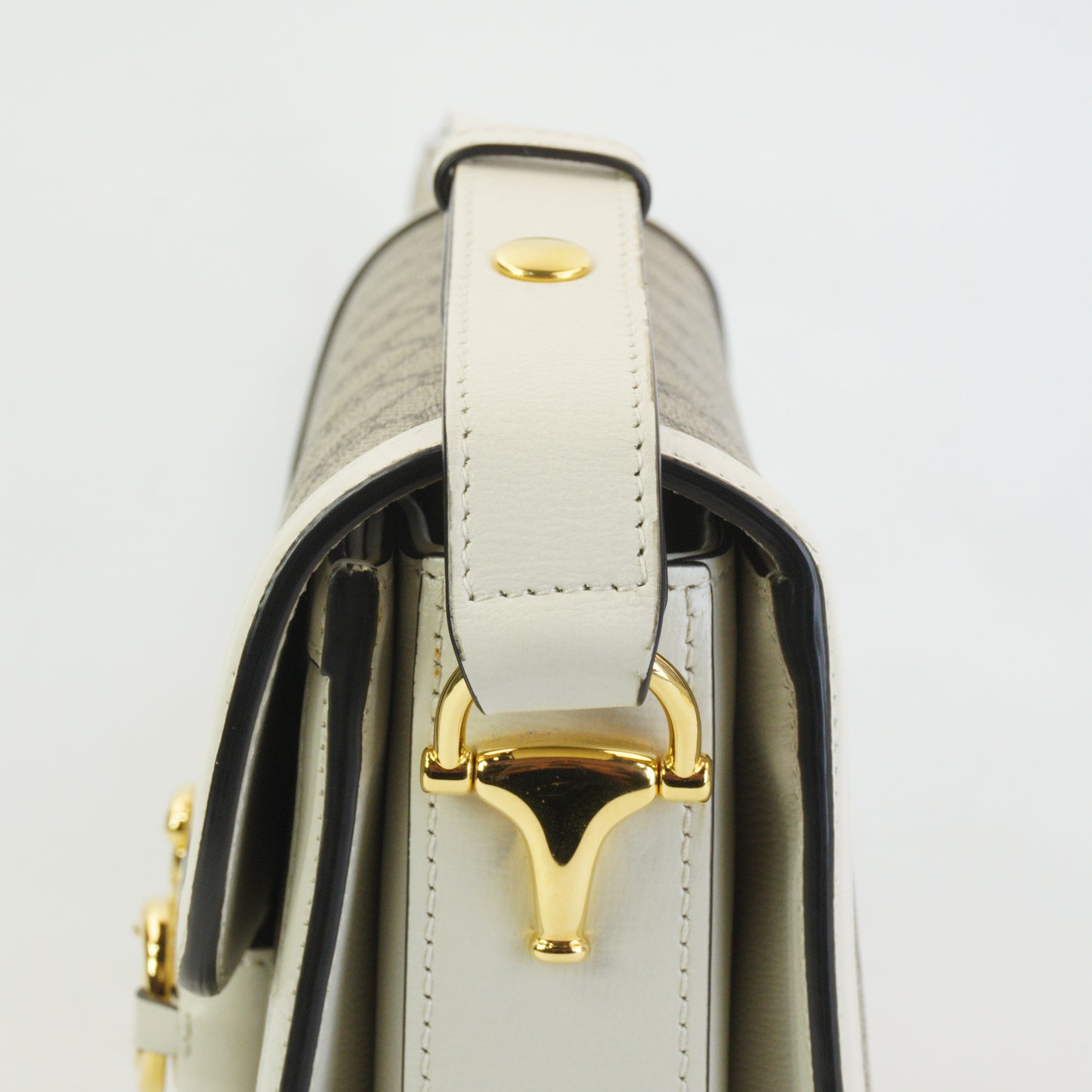 Gucci Horsebit Medium White Trims GHW
