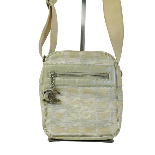 Chanel Travel Line Nylong Crossbody Bag SHW Small