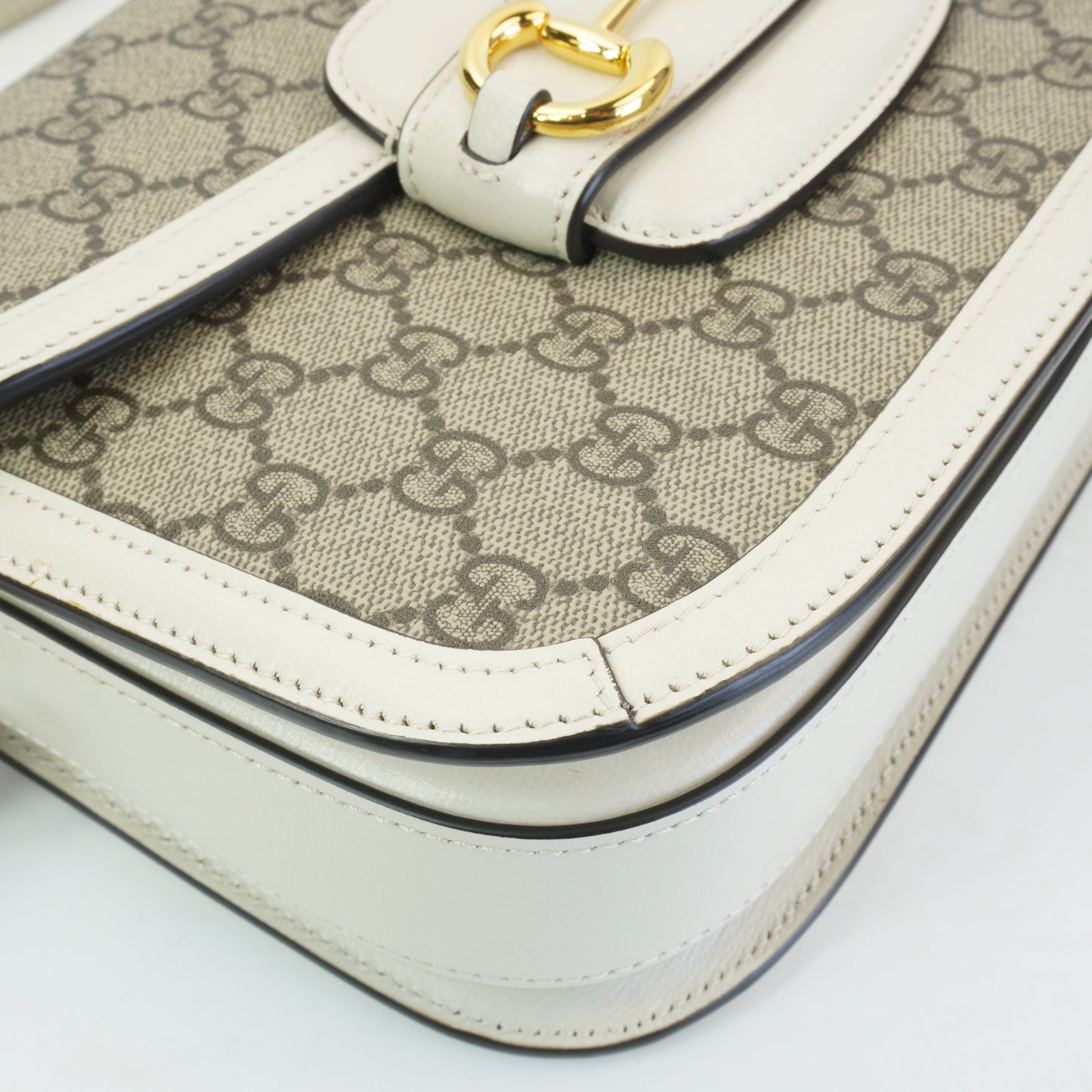 Gucci Horsebit Medium White Trims GHW
