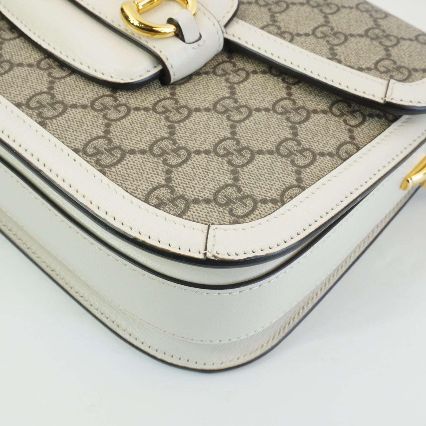 Gucci Horsebit Medium White Trims GHW